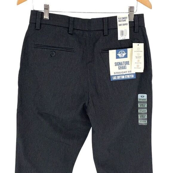 Dockers Mens Wrinkle Free Straight Fit Signature‎ Khaki Pants Size 31x32 NWT - Picture 4 of 8